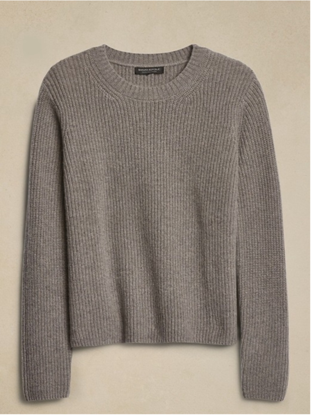 BANANA REPUBLIC LUCIA 100% CASHMERE RIBBED SWEATER